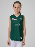 Koszulki dla chłopców - 4F Koszulka meczowa replika wyjazdowa z sezonu 2025/26 dziecięca 4F x AZS UMCS Lublin - zielona 98/104 - miniaturka - grafika 1
