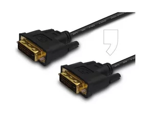 Elmak SAVIO CL-53 Kabel DVI DM - DVI DM 24+1 dual link, 2 ferryty, 3m - Kable komputerowe i do monitorów - miniaturka - grafika 2