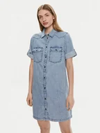 Sukienki - Noisy May Sukienka jeansowa New Signe 27030041 Niebieski Loose Fit - miniaturka - grafika 1