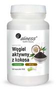 Odchudzanie i oczyszczanie - Aliness Węgiel Aktywny z Kokosa Spożywczy FOOD GRADE 300 mg (100 kaps) Aliness ali-116 - miniaturka - grafika 1