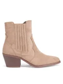 Botki damskie - Jenny Fairy Botki WS22390-01 Beżowy - miniaturka - grafika 1