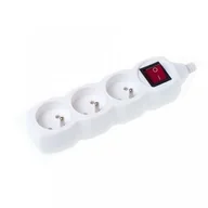 Przedłużacze i rozgałęźniki - Przedłużacz potrójny z uziemieniem i wyłącznikiem GP-3ZW 3 m - miniaturka - grafika 1