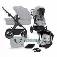 Wózki dziecięce - Kinderkraft Wózek Wielofunkcyjny B-Tour 3In1 Mink Pro Light Grey - miniaturka - grafika 1