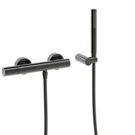 Baterie wannowe i prysznicowe - Bateria prysznicowa Tres Study Exclusive czerń metalizowana 26116701KM - miniaturka - grafika 1