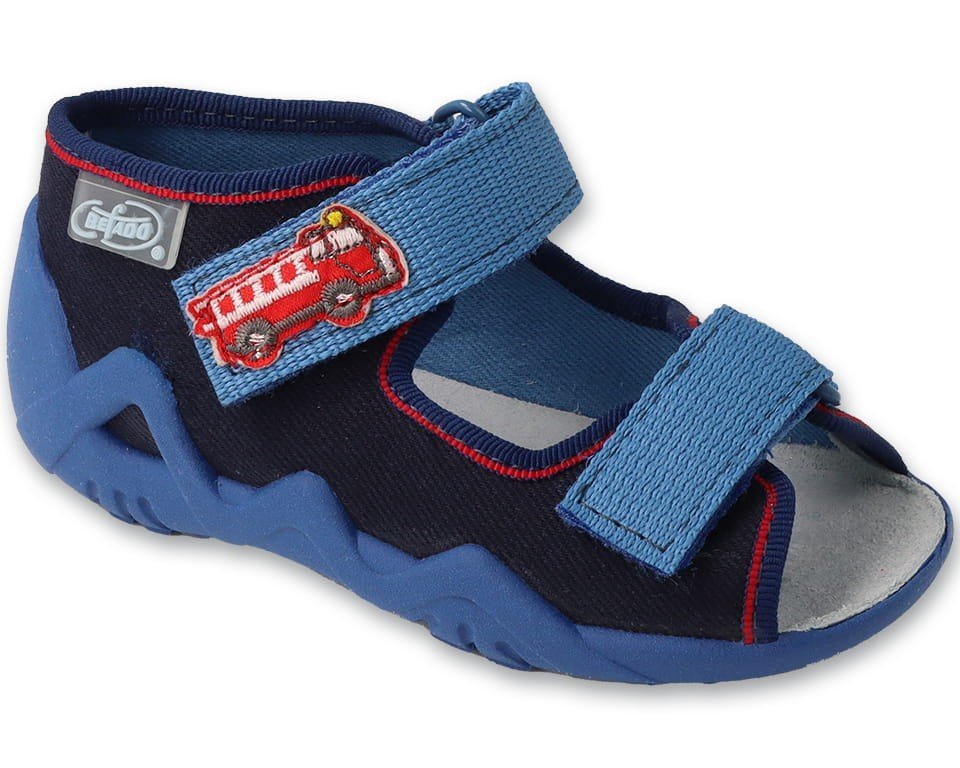 Kapcie Befado 350P051 sandałki chłopięce przewiewne buty do żłobka -22