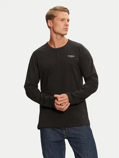 Guess Koszulka piżamowa U4YP30 KCAM1 Czarny Regular Fit - Piżamy męskie - miniaturka - grafika 1