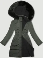Kurtki damskie - Przejściowa dwustronna kurtka damska J Style army-czarna (16M9159-136) - J STYLE - miniaturka - grafika 1