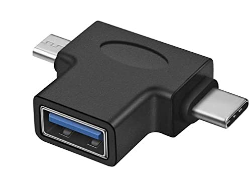 PremiumCord Adapter USB3.0 żeński na podwójny USB 3.1C/męski+Micro USB B/męski