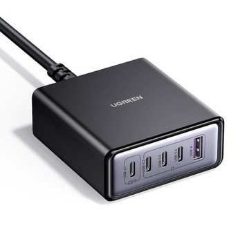 Ugreen Ładowarka sieciowa 65W, 5-portowa stacja ładująca GaN Usb-c 45 W