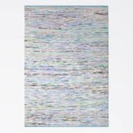 Dywany - Dywan patchworkowy MY-RUG, Rajesh, 230x160, dywan Chindi jasnoniebieski, wykonany z resztek bawełny z recyklingu, łaty, ręcznie tkany, dwustronny, prostokątny - miniaturka - grafika 1