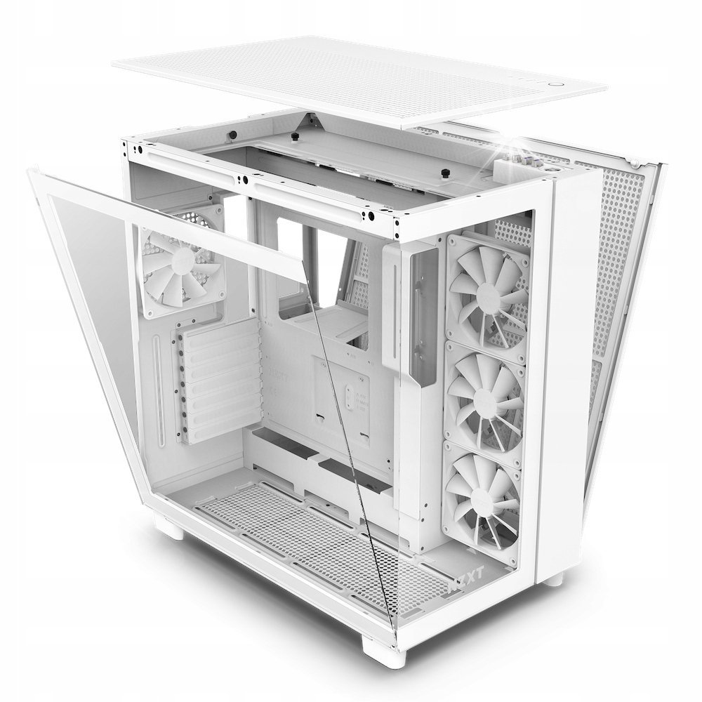 Obudowa NZXT H9 Flow Midi Tower ATX Okno w obudowie RGB Biała
