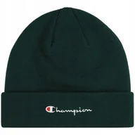 Czapki damskie - Czapka Champion Beanie Cap zielona 806064 GS502 - miniaturka - grafika 1