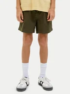 Spodenki damskie - Jack&Jones Junior Szorty materiałowe Jaiden 12275023 Khaki Loose Fit - miniaturka - grafika 1