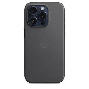 Apple Etui z tkaniny FineWoven do iPhone 15 Pro z MagSafe – Czarne - Etui i futerały do telefonów - miniaturka - grafika 3