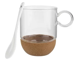 Fl1 KUBEK SZKLANY NA KORKOWEJ PODSTAWCE 240 ML W1 30R-KUB-240/2011 - Kubki - miniaturka - grafika 1