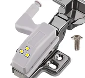 Pozostałe oświetlenie - Lampka do Szafki Szafy na Zawias Drzwiczki 3 LED ISO TRADE - miniaturka - grafika 1