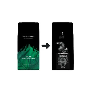 Kawa ziarnista specialty Black Crow White Pigeon Papua New Guinea Sigri, 250 g - Kawa - miniaturka - grafika 1