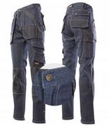 Odzież robocza - Spodnie robocze ochronne monterskie Jeans Stretch - miniaturka - grafika 1