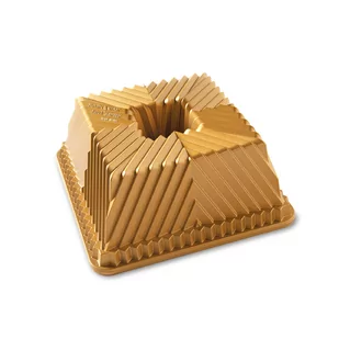 Nordic Ware Forma do babki SQUARED GOLD 80577 - Formy do ciast - miniaturka - grafika 1