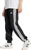 Spodnie sportowe damskie - Spodnie damskie adidas Essentials 3-Stripes Fleece Loose-Fit czarne JE1276 L - miniaturka - grafika 1
