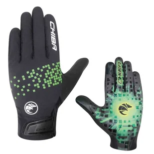 Rękawiczki rowerowe Chiba Downhill Youth zielone rozm. S/M - Rękawiczki rowerowe - miniaturka - grafika 1