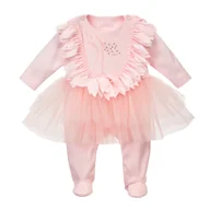 Pajacyki dla niemowląt - BGL-64277P Pajac różowy Gloria 62 - miniaturka - grafika 1