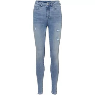 Spodnie damskie - VERO MODA Damskie spodnie jeansowe, jasnoniebieski (light blue denim), (XXS) W / 28L - grafika 1