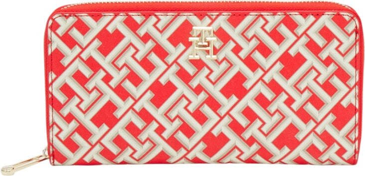 Czerwony kultowy portfel Tommy Hilfiger