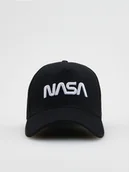 Czapki męskie - Reserved - Czapka baseball z napisem NASA - czarny - miniaturka - grafika 1