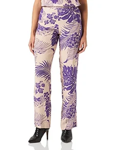 Pinko Pacato spodnie damskie Marocaine Sta spodnie, Ny0_Nude/Purple, UK M, Ny0_nude/fioletowy, 42 - Spodnie damskie - miniaturka - grafika 1