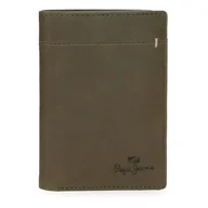 Portfele - Pepe Jeans Staple Portfel pionowy z portmonetką zielony 8,5 x 11,5 x 1 cm Skóra by Joumma Bags, Zielony, Talla única, Pionowy portfel z portfelem - miniaturka - grafika 1