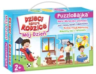 Gry planszowe - Kangur Dzieci Kontra Rodzice. Puzzlobajka Mój Dzień - miniaturka - grafika 1