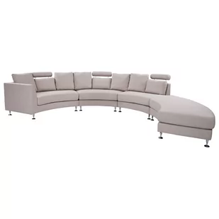 Shumee Shumee Sofa półokrągła modułowa beżowa ROTUNDE 11462 - Sofy i kanapy - miniaturka - grafika 1