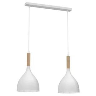 Skandynawska lampa wisząca, dwa klosze LX 3732 z serii NOAK WOOD - Lampy sufitowe - miniaturka - grafika 1