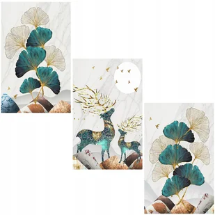 HAFT DIAMENTOWY Tryptyk 40x60 Diamond Painting Mozaika Diamentowa Natura XL - Zabawki kreatywne - miniaturka - grafika 1