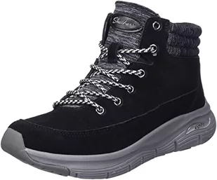 Skechers Damskie tenisówki Arch FIT Smooth Black, 3 UK - Trampki damskie - miniaturka - grafika 1