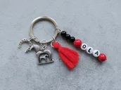 Breloki - Brelok Breloczek Do Kluczy Koń Chwost Podkowa Imię - miniaturka - grafika 1