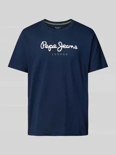 T-shirt z nadrukiem z logo - Koszulki męskie - miniaturka - grafika 1