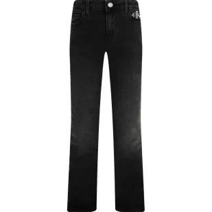 CALVIN KLEIN JEANS Jeansy | flare fit - Spodnie sportowe damskie - miniaturka - grafika 1