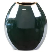 Wazony i flakony - Eurofirany Wazon ceramiczny Amora wys. 25 cm zielony - miniaturka - grafika 1