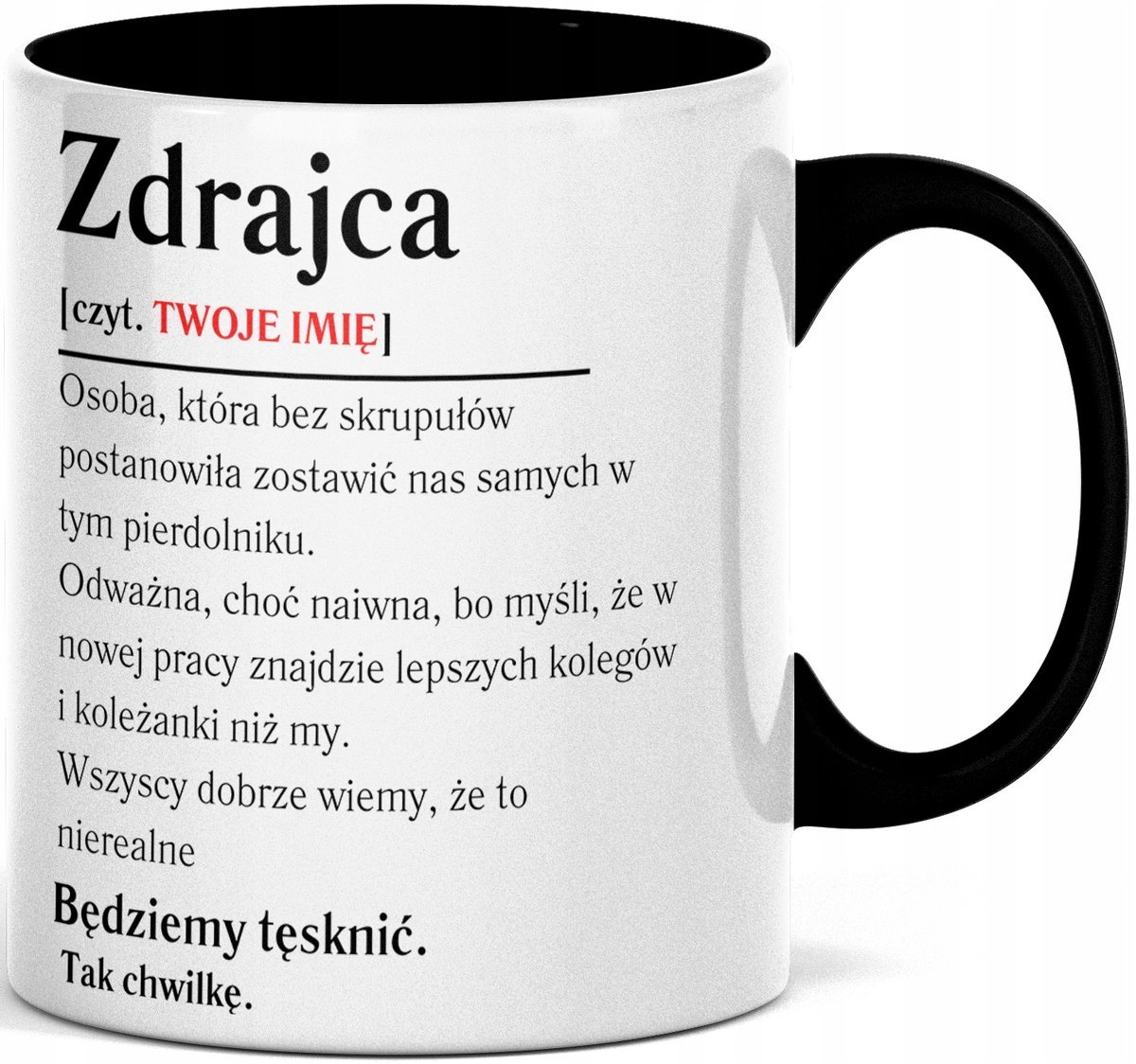 KUBEK POWODZENIA W NOWEJ PRACY / NA POŻEGNANIE odejście KOLEGI KOLEŻANKI