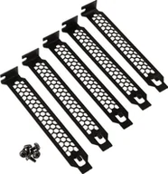 Akcesoria do komputerów stacjonarnych - Kolink Kolink PCI Slotblenden - 5 Stück, schwarz - miniaturka - grafika 1