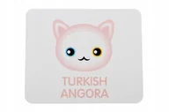 Podkładki pod mysz - Podkładka pod mysz z kotem Angora turecka - miniaturka - grafika 1