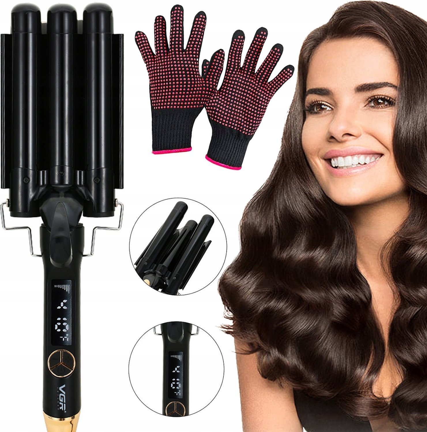 FALOWNICA DO WŁOSÓW POTRÓJNA V-591