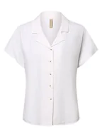 Bluzki damskie - soyaconcept - Bluzka damska z dodatkiem lnu  SC-Ina 34, biały - soyaconcept® - miniaturka - grafika 1