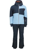 Kurtki narciarskie - Peak Mountain 2-częściowy zestaw narciarski "Cardio" w kolorze granatowo-błękitnym - miniaturka - grafika 1