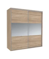Szafy - Szafa Tivoli 200X210 S/4Ds/2L Dąb Sonoma / Lustro - miniaturka - grafika 1