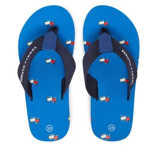Japonki Tommy Hilfiger T3X8-33909-0058A023 M Niebieski - Buty dla chłopców - miniaturka - grafika 1