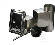 Kominy i akcesoria - Wyczystka z drzwiami i odskraplaczem 100 0,5mm do kotłów na pellet - miniaturka - grafika 1