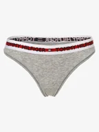 Majtki damskie - Tommy Hilfiger Stringi Kobiety Bawełna szary marmurkowy, XS - miniaturka - grafika 1